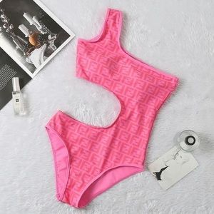 FENDI one piece pink swimsuit